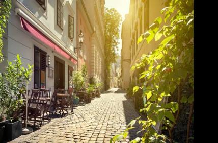 Gasse in Spittelberg, Wien, Altstadt  Österreich (Foto: AdobeStock - mRGB)