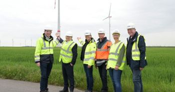 Gemeinsamer Betrieb des Windparks in Jüchen durch RWE, Stadt und NEW Windpark in Jüchen liefert klimaneutralen Strom für 26.000 (Foto: RWE.)