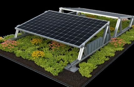 Optigrün-Solar TOP optimiert PV-Aufständerungen für begrünte Flach- und (Foto: Optigrün international AG)