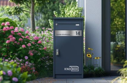 KNOBLOCH präsentiert freistehende Paketbox KNOBOX ohne Strom, App, (Foto: Max Knobloch Nachf. GmbH)