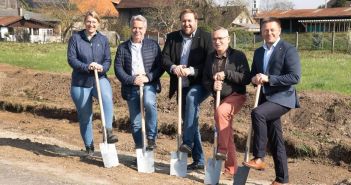 Baubeginn in Kronenwiese: Vier Mehrfamilienhäuser und 14 Einfamilienhäuser (Foto: WeberHaus GmbH & Co.KG)